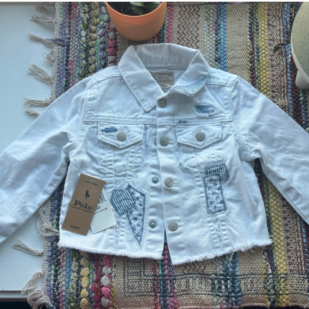 Polo by Ralph Lauren Kids White Denim Jacket
